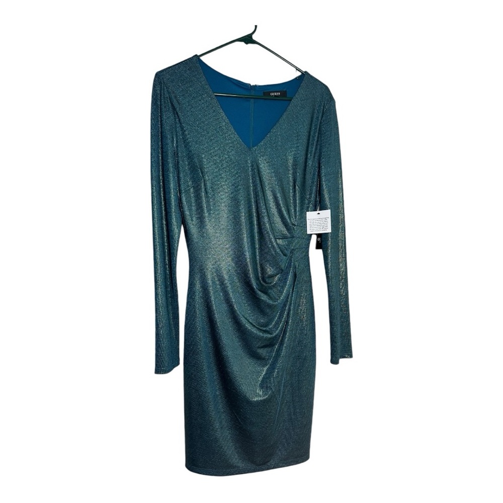 Guess green metallic dress